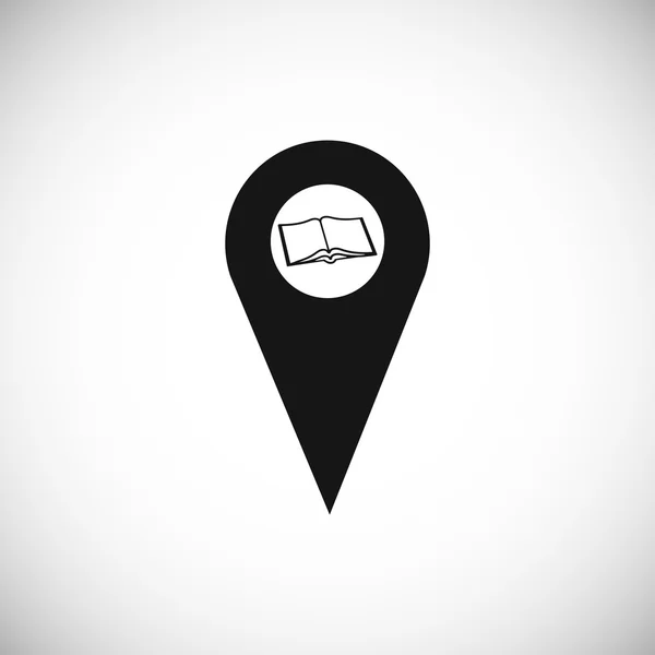 harita göstergesi kitap simgesi ile