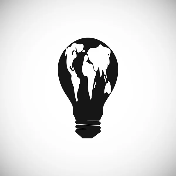 Beyaz küresel ampul simgesini 