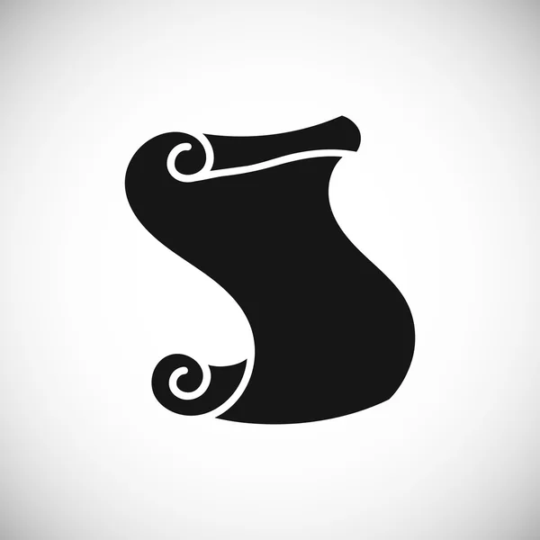 Scroll Symbol Auf Weiß — Stockvektor