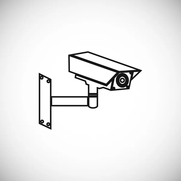 Video Surveillance Sign Cctv Camera Icon — Stock Vector