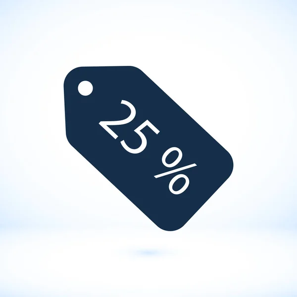 Satılık fiyat etiketi simgeler. Özel Fırsat sembolleri indirim. % 25 otomati