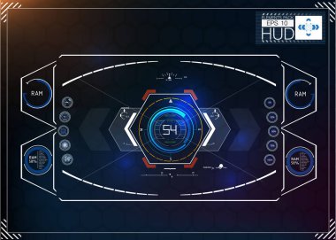 teknoloji, vektör, arabirimi, hud, dijital, Pano, tasarım, soyut, ekran, fütüristik, grafik, kavram, veri, illüstrasyon, ekran, alan, arka plan, Masası, UI, modern, tech, şablon, futur
