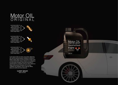 Şişe motor yağı arka plan