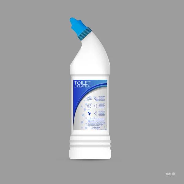 Πλαστικά μπουκάλια απορρυπαντικού εικονογράφηση — Διανυσματικό Αρχείο