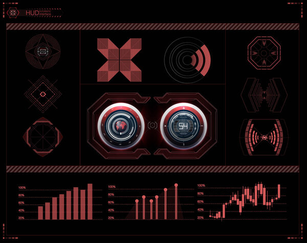 Шаблон вывода на экран. Будущее HUD
.