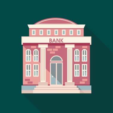 Banka Finans illüstrasyon simge oluşturma.