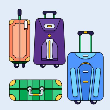 Tekerlekli çanta set,