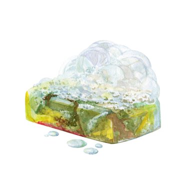 Suluboya el yapımı banyo sabunu meyveleri ve bitkisel