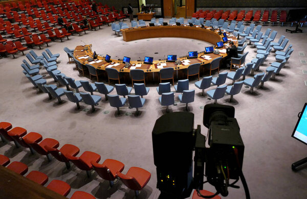 Нью-Йорк, США. 25 августа 2016: Совет Безопасности
 