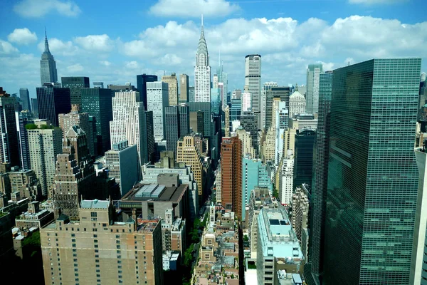 Nueva York, Estados Unidos. 26 de agosto de 2016. Aérea de la ciudad de Nueva York — Foto de Stock