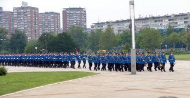 Fahri Muhafızlar birimleri Sırbistan Plato yürüyen ordusu