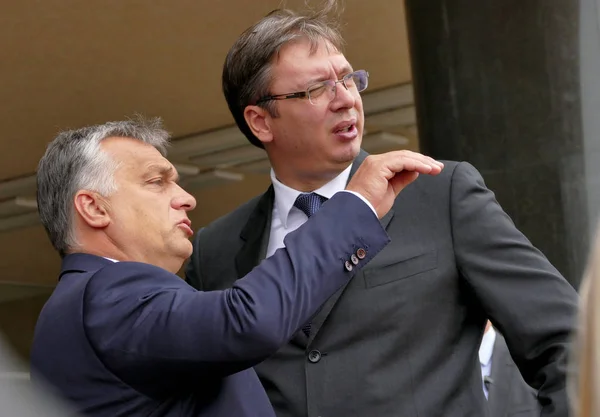 Ungerns premiärminister Viktor Orban på den officiella besöket till A — Stockfoto