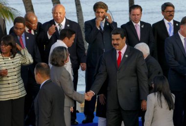 Porlamar, Venezuela. 17th Eylül 2016 - Nicolas Maduro,