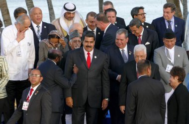 Porlamar, Venezuela. 17th Eylül 2016 - Delegat devlet başkanları