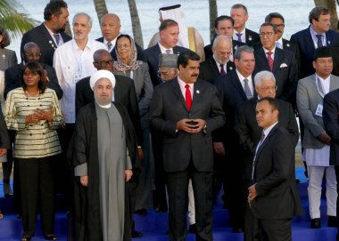 Porlamar, Venezuela. 17th Eylül 2016 - Delegat devlet başkanları