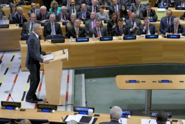 Başkan Barack Obama barındırılan bir liderler zirvesinde küresel Re