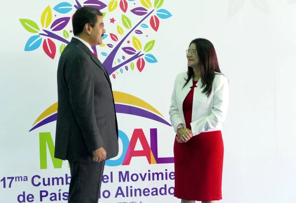 Presidente venezuelano Nicolas Maduro e primeira-dama Cilia Flores — Fotografia de Stock