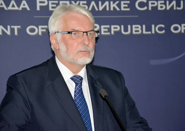 Polonia Ministro de Asuntos Exteriores Witold Waszczykowski en el R — Foto de Stock