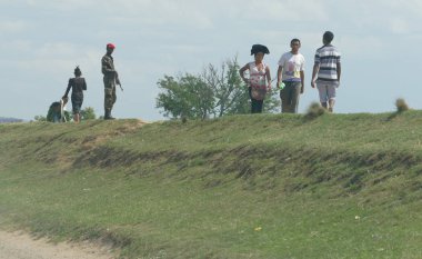 Antananarivo, Madagaskar. 24th Kasım 2016: İnsanlar etkinliğinde
