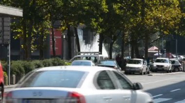 Belgrad, Sırbistan. 13th Ağustos 2015: Yaz günü Belgrad şehir
