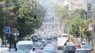 Belgrad, Sırbistan. 13th Ağustos 2015: Yaz günü Belgrad şehir