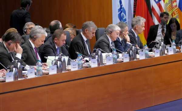 23-й Совет министров иностранных дел ОБСЕ в Гамбурге — стоковое фото