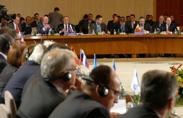 Reunión del Consejo de Ministros de Asuntos Exteriores de la Organización de los Estados Miembros de la Cooperación Económica del Mar Negro —  Fotos de Stock