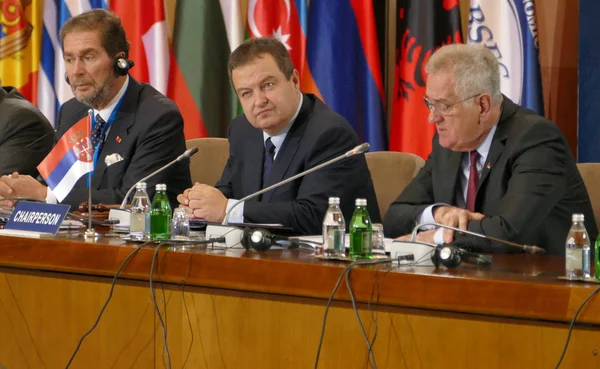 Örgütü Karadeniz Ekonomik İşbirliği üye devletlerin Dışişleri Bakanlar Konseyi toplantısı — Stok fotoğraf