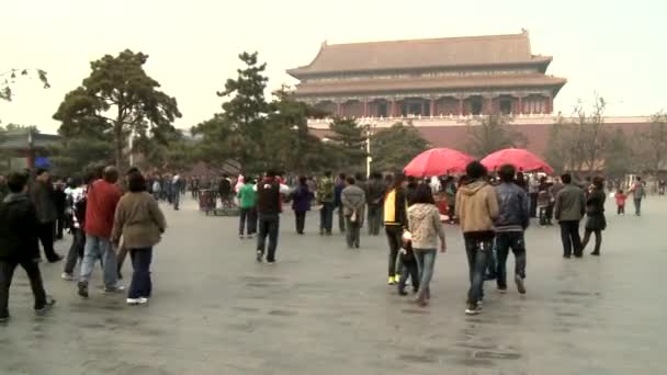 Peking, China. ca. Dezember 2011: Verbotene Stadt in Peking, China — Stockvideo