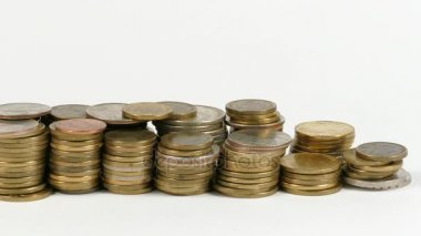 Para sikke yığını ile sallayarak Cibuti bayrağı