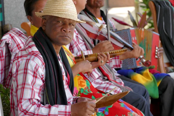 Antananarivo, Madagascar. 25 de noviembre de 2016: El músico de Madagascar toca música en un día soleado — Foto de Stock