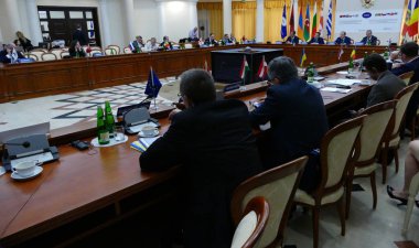 Sochi, Rusya Federasyonu. 1 Temmuz 2016 - Sochi Dışişleri Bakanları Bsec Konseyi oturumu