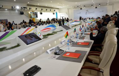 Antananarivo, Madagaskar. 23 Kasım 2016: Antananarivo, Madagaskar Frankofon'un zirvesine düzenlenen