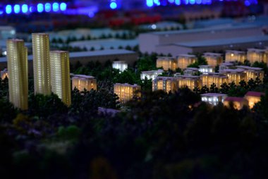 Bir şehir mimarisi, Bina ve park modeli modeli