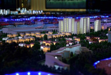 Bir şehir mimarisi, Bina ve park modeli modeli