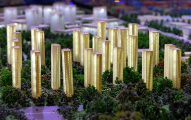 Bir şehir mimarisi, Bina ve park modeli modeli