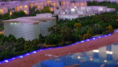 Bir şehir mimarisi, Bina ve park modeli modeli