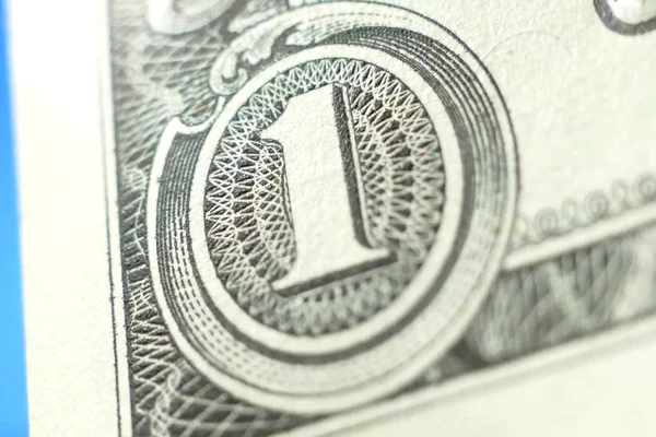 Part of One Dollar Bill Macro Shot — Stock Photo, Image