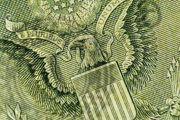 Part of One Dollar Bill Macro Shot