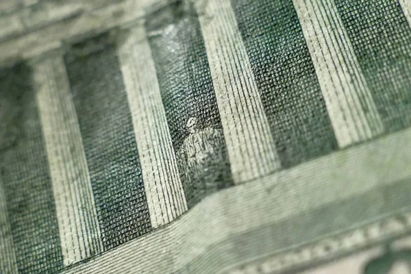 Part of Five Dollar Bill Macro Shot — Stock Photo, Image