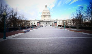 Washington DC, United States. February 2nd 2017 - Capitol Hill Building in Washington DC clipart