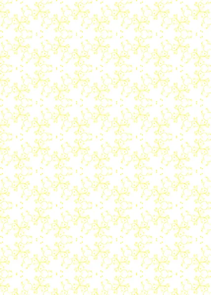 Patrón de flores amarillas — Vector de stock