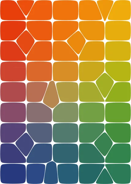 Abstraktes Ornament in den Farben des Regenbogens — Stockvektor