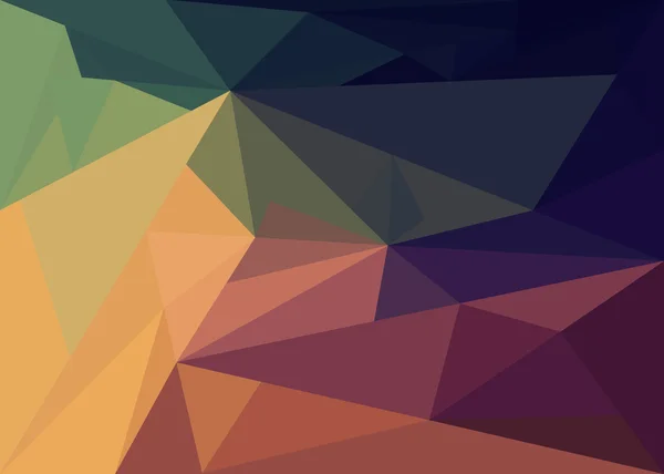 Abstrakter Hintergrund mit farbigen Dreiecken — Stockvektor
