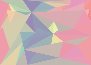 pastel renkli üçgenler ile arka plan