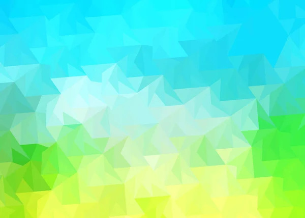 Fundo triângulos com tons de gradiente azul turquesa e verde — Vetor de Stock