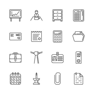 Anahat Icon set - office çalışma alanı