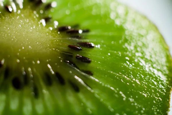 Kiwi maduro y jugoso sobre un fondo blanco — Foto de Stock