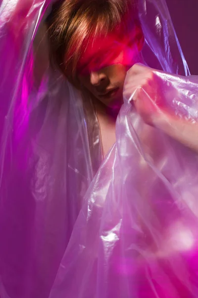 Retrato Masculino Una Bailarina Con Doble Exposición Estudio —  Fotos de Stock