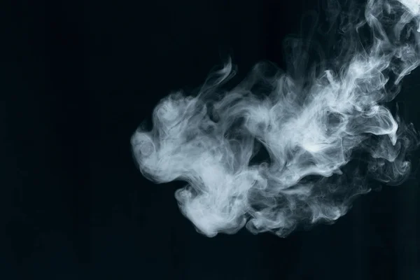 Texture White Smoke Black Background — Stock Photo, Image